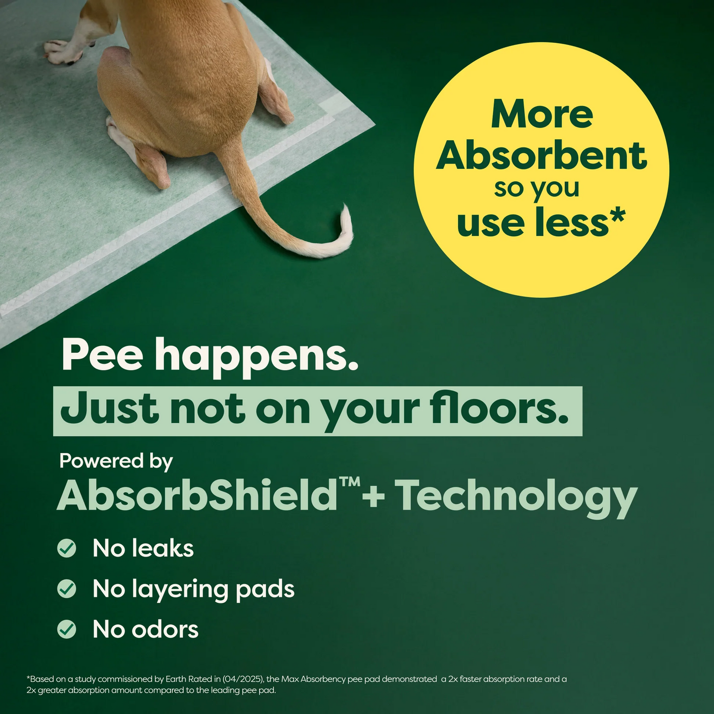 Dog Pee Pads - Max Absorbency Training Pads With AbsorbShield™+ Technology