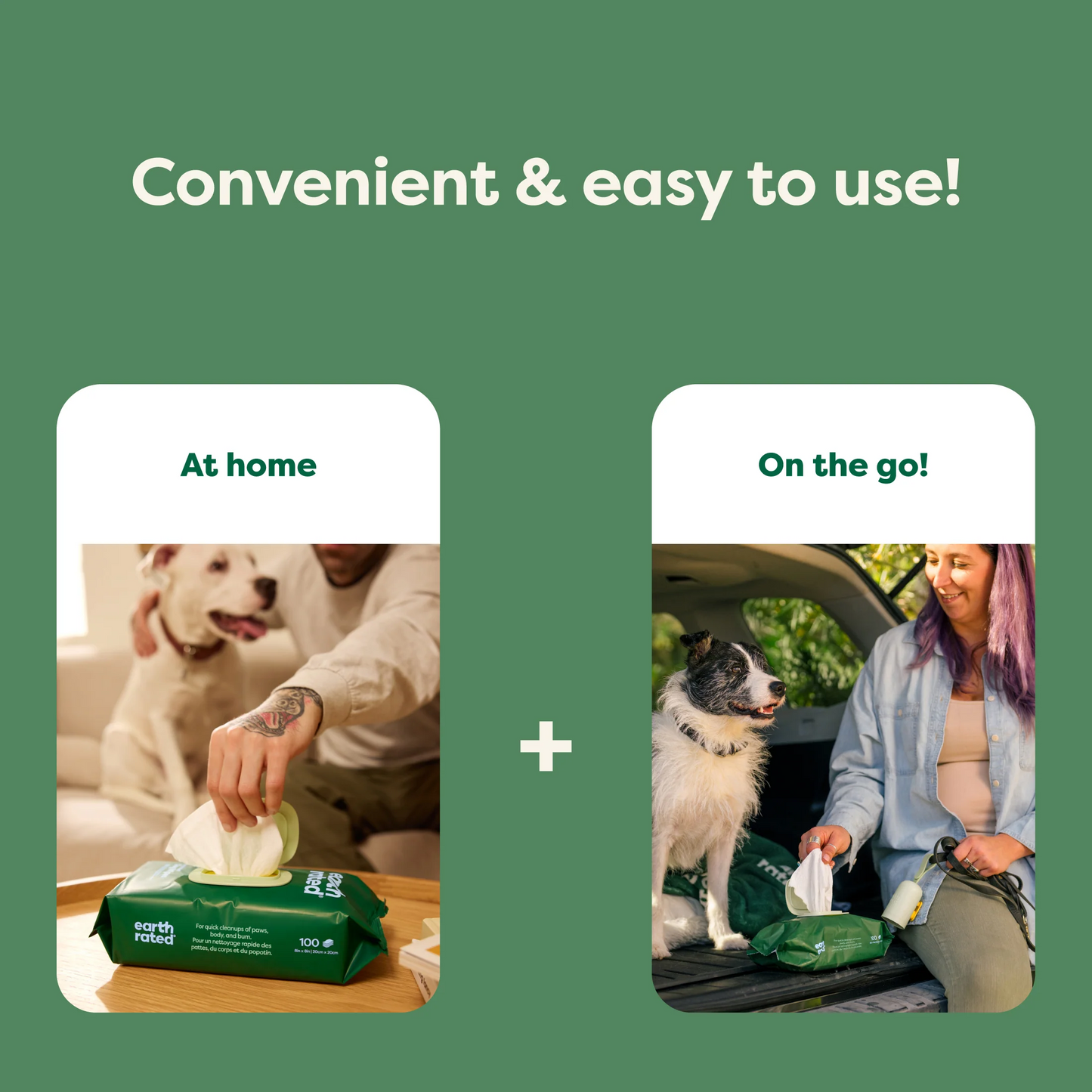 Dog Grooming Wipes - Hypoallergenic Wipes For Gentle Cleaning of Paws, Body & Bums 400 Wipes (4 Pack)