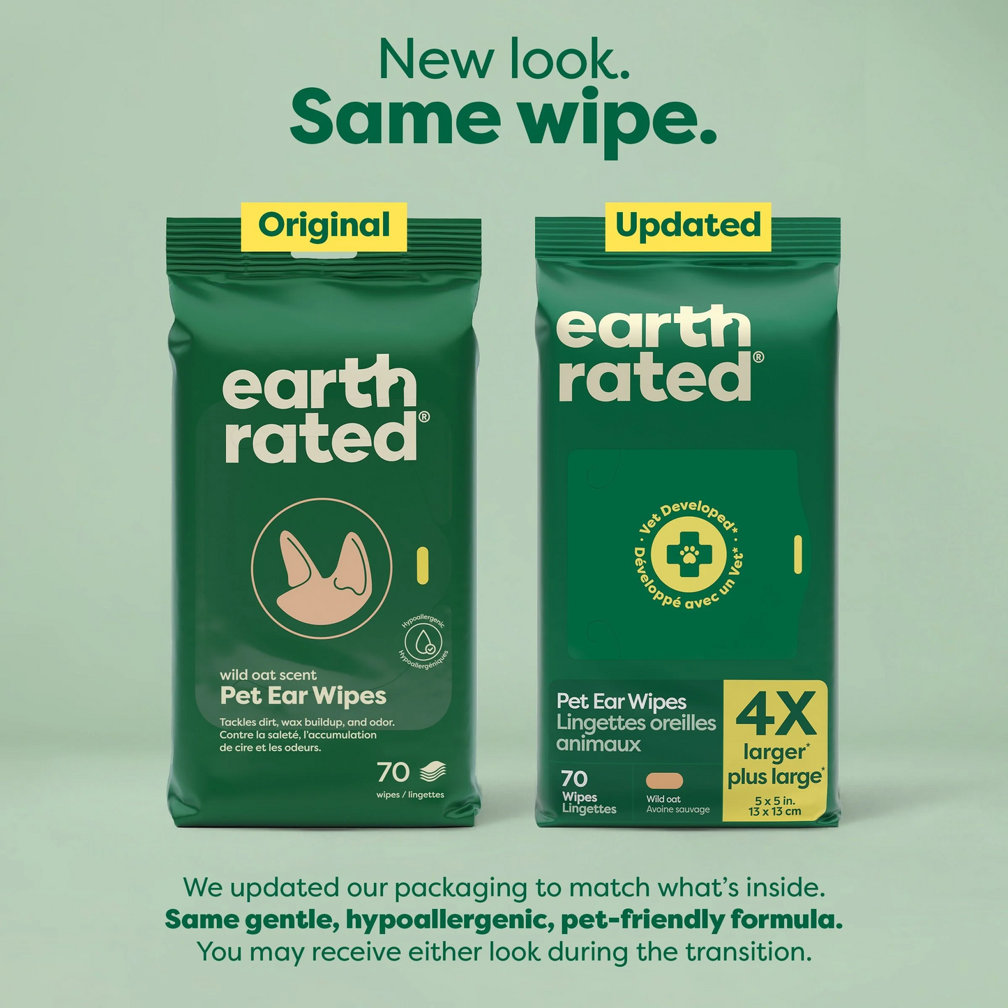 Dog Grooming Wipes - Hypoallergenic Wipes For Gentle Cleaning of Paws, Body & Bums 400 Wipes (4 Pack)